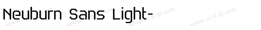 Neuburn Sans Light字体转换